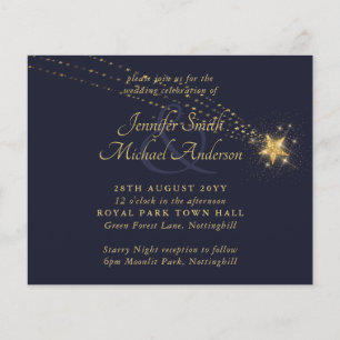 BUDGET Flyer Paper Starry Night Wedding