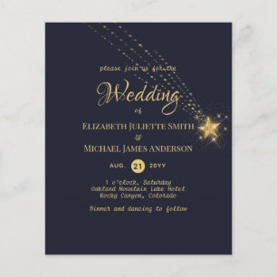 Budget FLYER Paper Starry Nights Wedding