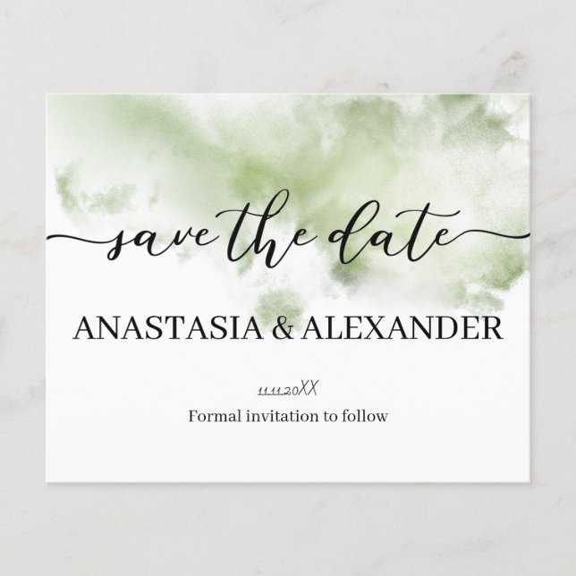 BUDGET/flyer. Save the date. Flyer (Front)