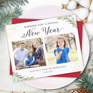 Budget Foliage d'hiver Bonne année Cartes photos