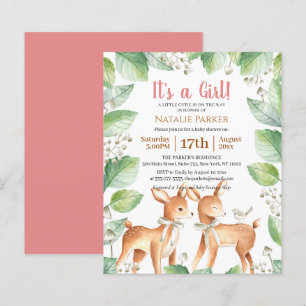 Budget Forest Woodland Floral Girl Baby Shower