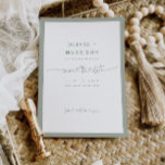 Budget Frame Save The Date Announcement Photo Card<br><div class="desc">This minimal and modern save the date wedding announcement photo card features heart script lettering for a fun way to inform your friends and family of your upcoming wedding.</div>