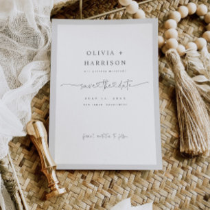 Budget Frame Save The Date Announcement Photo Card