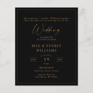 Budget Framed Black & Gold Wedding Celebration