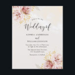 Budget Friendly Blush Floral Wedding Invitation<br><div class="desc">Budget Friendly Blush Floral Wedding Invitation</div>