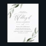 Budget Friendly Elegant Leaf Wedding Invitation<br><div class="desc">Budget Friendly Elegant Leaf Wedding Invitation</div>