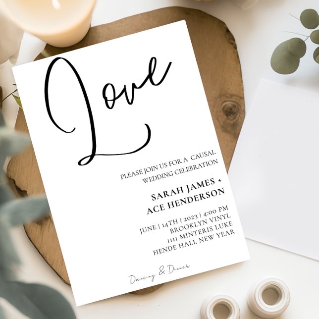 Budget-Friendly Minimalist Wedding Invitation (Creator Uploaded)