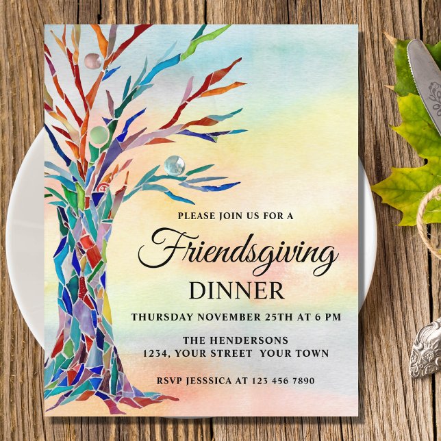 Budget Friendsgiving Thanksgiving Dinner Invite (Creator Uploaded)