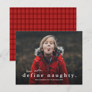 Budget Funny Naughty Photo Christmas Holiday Card