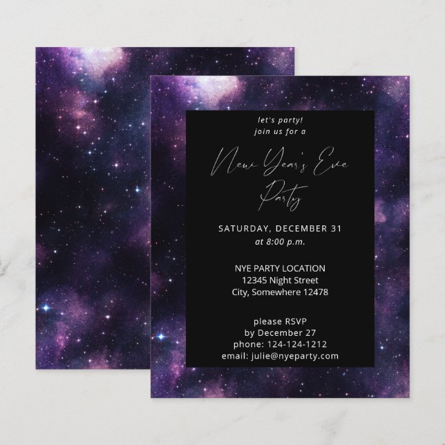 Budget Galaxy New Year's Eve Party (Front/Back)