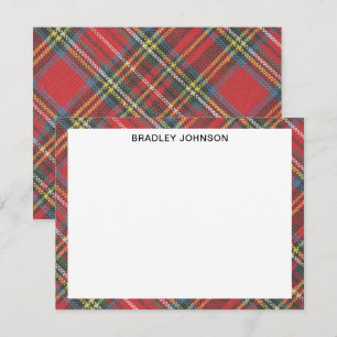 Budget Gifting Classic Royal Stewart Tartan Plaid Card