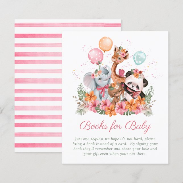 Budget Girl Safari Animals Books for Baby (Front/Back)