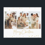 Budget Glitter Christmas Photo Greeting Card<br><div class="desc">******* THIS IS NOT A STANDARD-SIZE GREETING CARD. NO ENVELOPES INCLUDED. FOR CARD STOCK, THICKER CARDS, CHECK OUT OUR COLLECTION FOR NORMAL GREETING CARDS. This flyer does not include envelopes, paper flyer version. Save money on greeting cards with this flyer. ******* Minimalist and elegant Christmas Holiday photo card. Text and...</div>