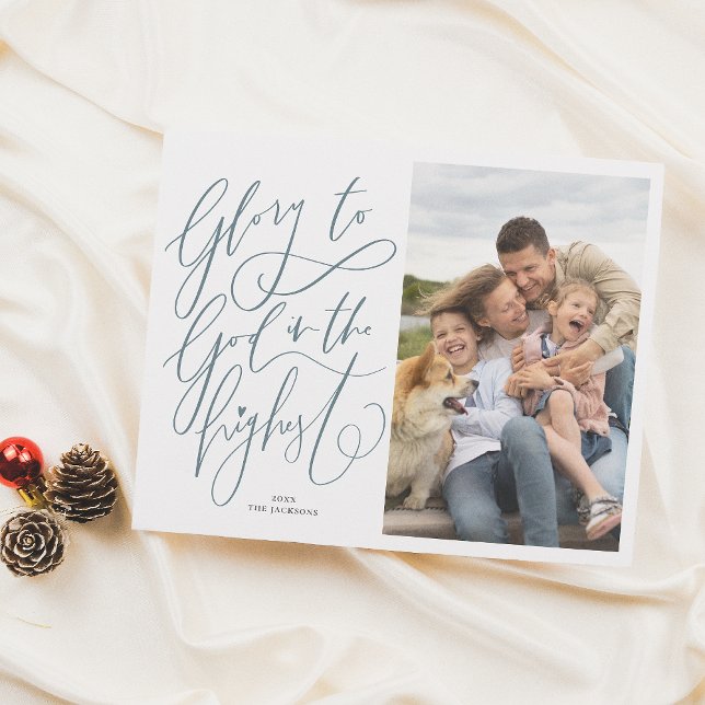 Budget Glory To God Christmas Holiday Photo (Creator Uploaded)