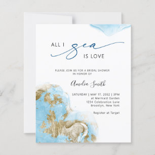 Budget Gold Beach All I Sea is Love Bridal Shower