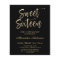 Budget Gold Black Sweet Sixteen Birthday
