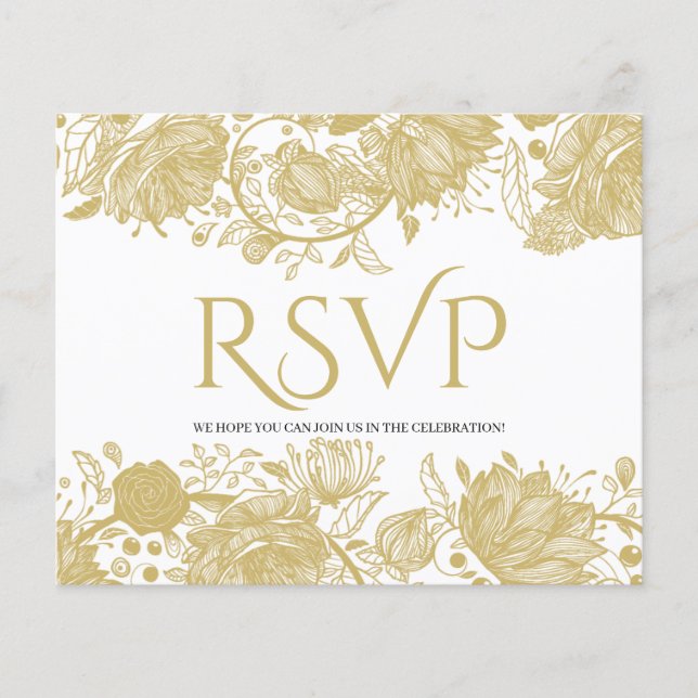 BUDGET/GOLD RSVP Card-Flyer. Flyer (Front)