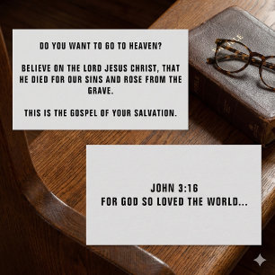 Budget GOSPEL TRACTS BUSINESS CARD