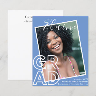 BUDGET GRAD Overlay PHOTO Graduation Announcement