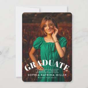 Budget Graduate Photo Graduation Announcement