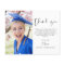Budget Graduation Photo Minimalist Thank You Cards