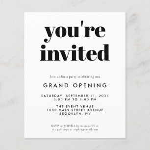 Budget Grand Opening Special Event Business Launch