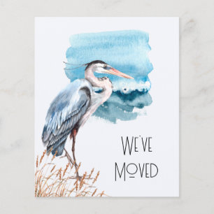Budget Great Blue Heron Ocean Nouvelle carte d'adr