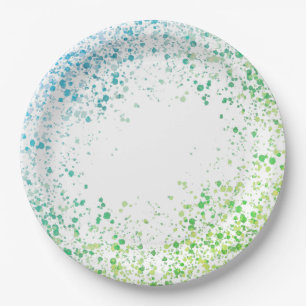Budget Green and Blue Paper Plates
