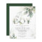 Budget Green Eucalyptus Baby Shower Invitation