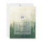 BUDGET Green Forest Pine Trees Wedding INVITE