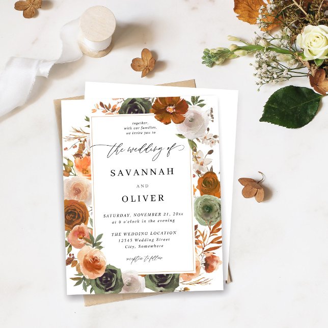 Budget Green & Terra Cotta Floral Wedding S2 -WHI (Creator Uploaded)