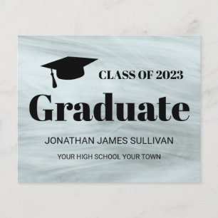 Budget Grey 2022 Graduation Announcement