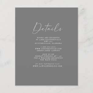 Budget Grey Details Card   