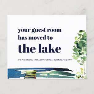 Budget Guest Room Has Moved New Address Card