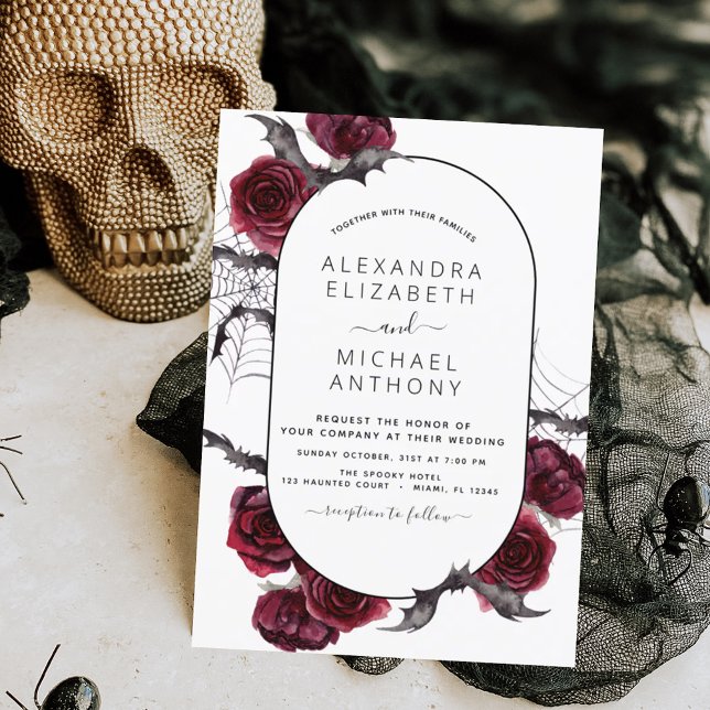 Budget Halloween Autumn Fall Wedding Invitation Flyer (Creator Uploaded)