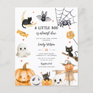 BUDGET Halloween Ghost A Little Boo Baby Shower