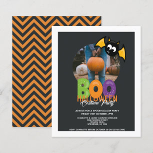BUDGET Halloween Party Boo And Bat Personalized