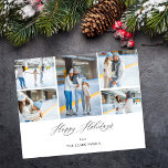 Budget Happy Holidays Ele Chic 5 Photo Flyer<br><div class="desc">******* MATTE PAPER IS THIN. UPGRADE FOR A THICKER PAPER. NO ENVELOPES INCLUDED. FOR CARD STOCK, THICKER CARDS, CHECK OUT THE LINK BELOW. CARD STOCK, THICKER CARDS HAVE AN OPTION FOR ENVELOPES OR INCLUDES THEM******** Save money on cards with a paper flyer. Warm your family and friends' holidays & have...</div>