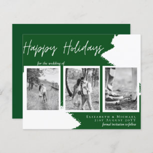 Budget Happy Holidays Photo Cards Abstract Modern