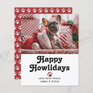 BUDGET Happy Howlidays Pet Dog Christmas Holiday