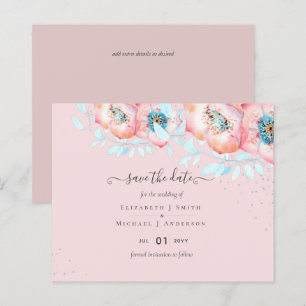 BUDGET Hellebore Turquoise Peach Floral Wedding