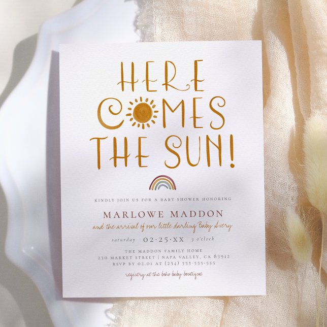 Budget Here Comes The Sun | Boho Baby Shower (Creator Uploaded)