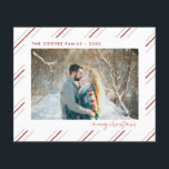 Budget Holiday Photo Card | Modern Christmas<br><div class="desc">Create a lasting impression this season with a unique holiday card. This simple, Christmas tree card template features a clean, modern design. Customize it with your information and make it uniquely yours! Budget Paper is thin! ***UPGRADE FOR A THICKER PAPER. NO ENVELOPES INCLUDED.*** FOR CARD STOCK, OR THICKER CARDS, CHECK...</div>