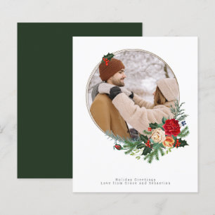 BUDGET Holiday Winter Botanical Photo Personalized