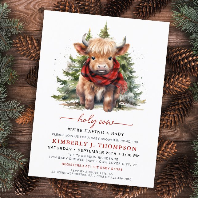 Budget Holy Cow Highland Calf Winter Baby Shower (Creator Uploaded)
