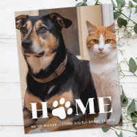 Budget Home Custom Pet Photo Weve Moved Dog Moving