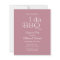 Budget I DO BBQ Engagement Party Invitation