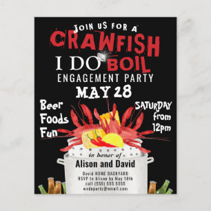 BUDGET I DO Engagement Crawfish Boil Invitation