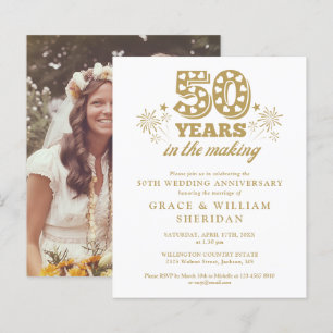 Budget In The Making 50th Anniversary Photo Invite