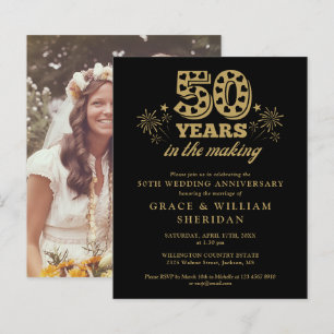 Budget In The Making 50th Anniversary Photo Invite
